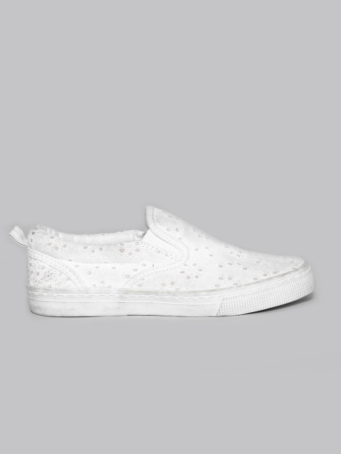 

GAP Girls White Eyelet Slip-On Sneakers