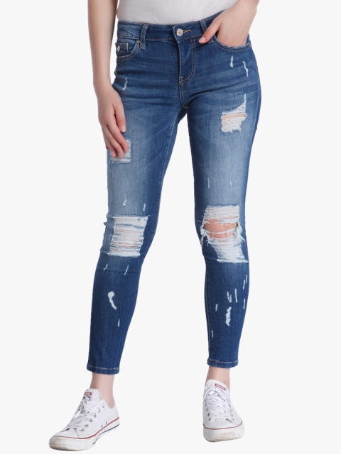 

Blue Washed Low Rise Skinny Fit Jeans
