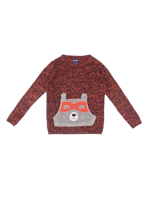 

CHALK by Pantaloons Boys Orange Solid Pullover