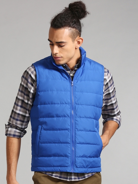 GAP Men Blue Warmest Vest