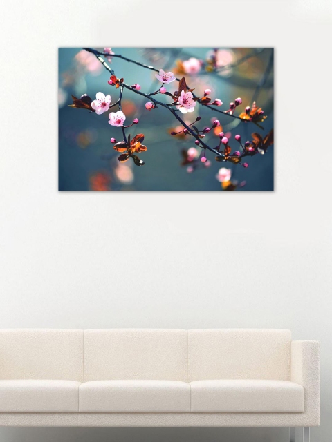 

999Store Multicoloured Hand-Painted Floral Wall Art, Multi