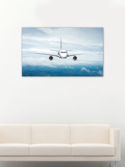 

999Store White & Blue Wall Art