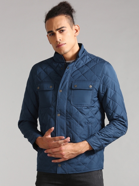 

GAP Men Navy Blue Quilted Jacket