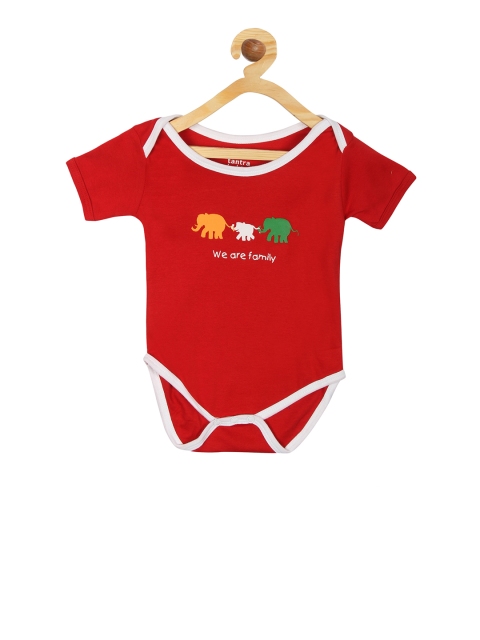 

Tantra Boys Red Printed Bodysuit