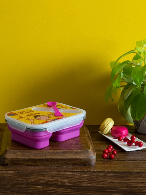 

Chumbak Yellow & Purple Dance Vibes Lunch Box