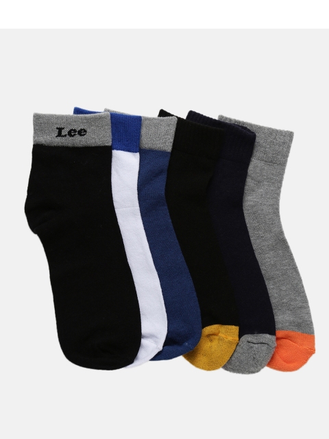 

Lee Men Pack of 6 Assorted Ankle-Length Socks