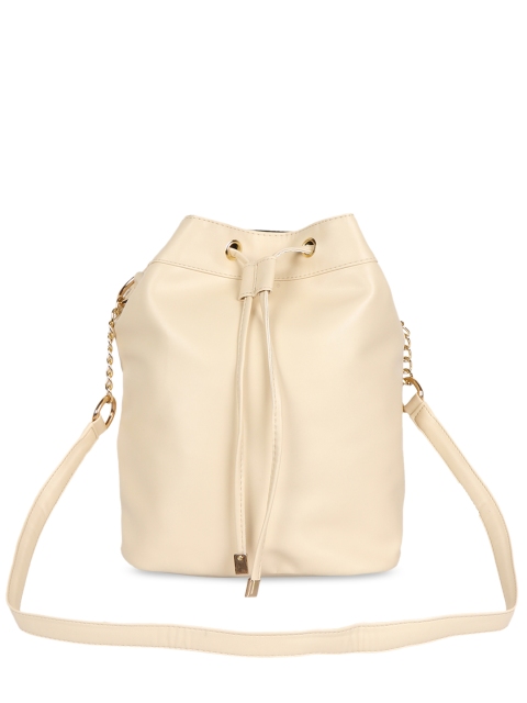 

Lychee bags Cream-Coloured Solid Hobo Bag