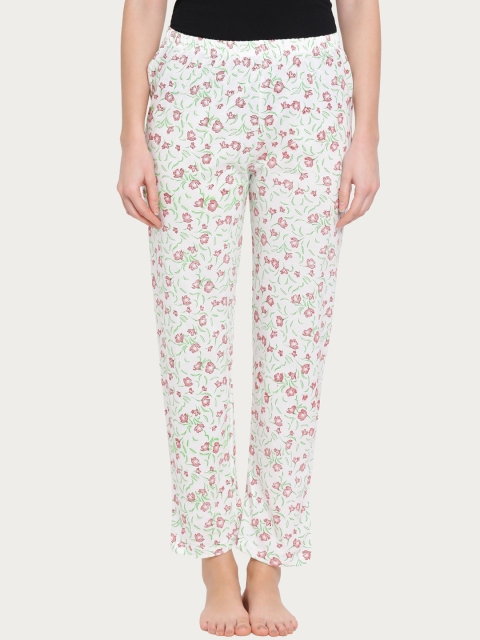 

Clovia Women White & Green Printed Pyjamas LB0165P09XL
