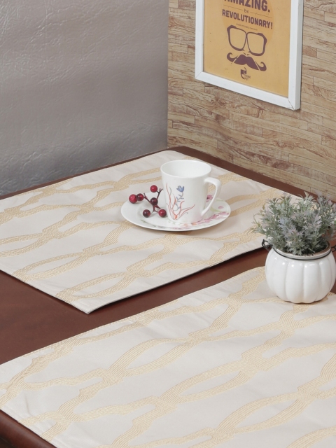 

RANGRAGE Set of 6 Cream Handcrafted Table Placemats