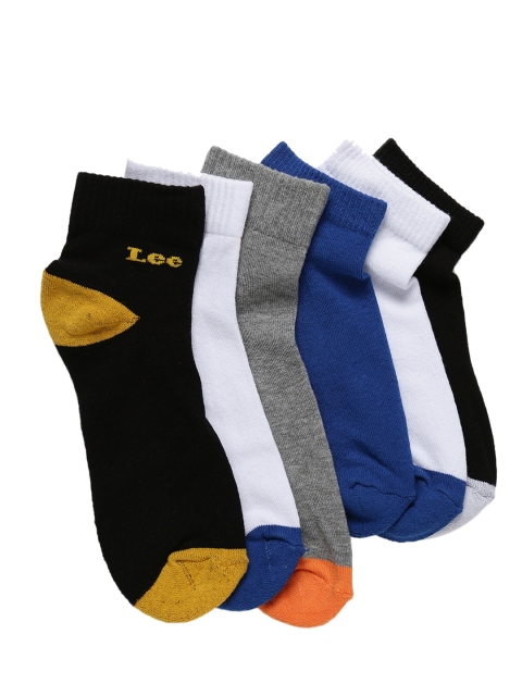 

Lee Men Pack of 6 Assorted Ankle-Length Socks