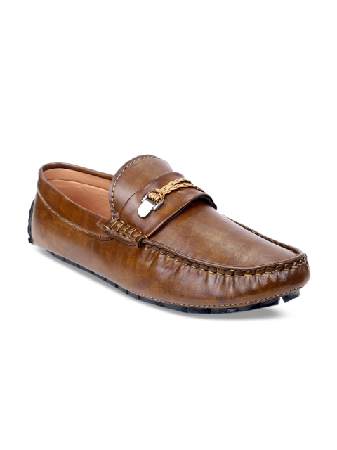 

bacca bucci Men Tan Driving Shoes