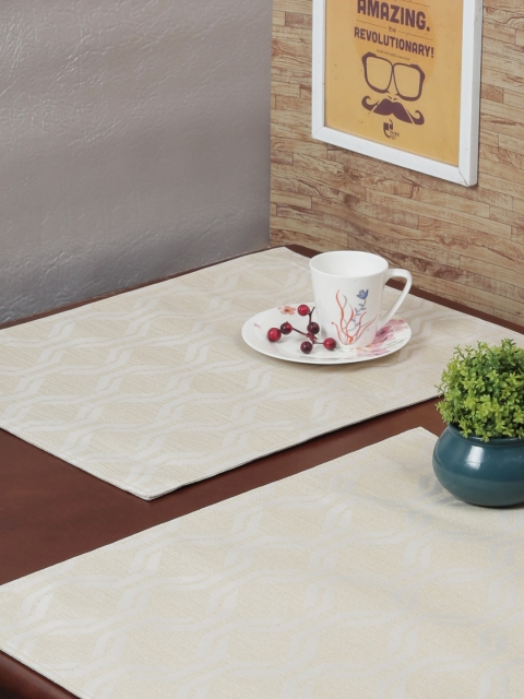 

RANGRAGE Set of 6 Cream Handcrafted Table Placemats