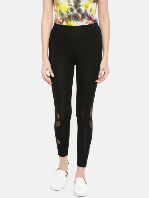 

De Moza Women Black Solid Leggings