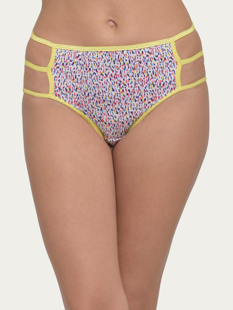 

Clovia Women Yellow Printed Hipster Briefs PN2848P02XL