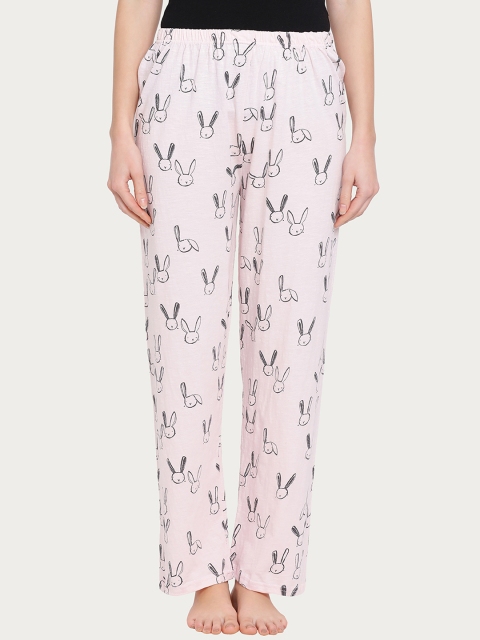 

Clovia Women Pink Printed Pyjamas LB0166P22L