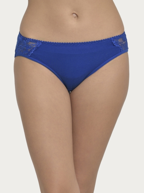 

Clovia Women Blue Solid Hipster Briefs PN2808P08XL