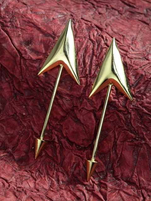

SASSAFRAS Gold-Toned Contemporary Studs