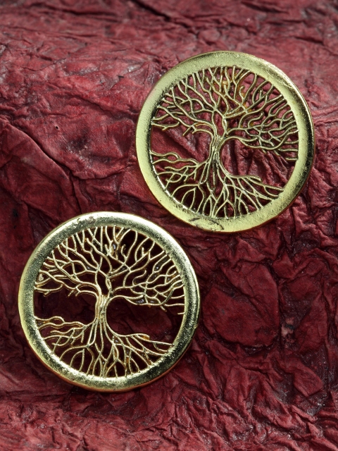 

SASSAFRAS Gold-Toned Contemporary Studs