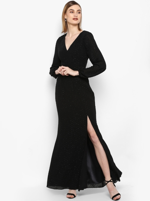 

Forever New Women Black Solid Maxi Dress