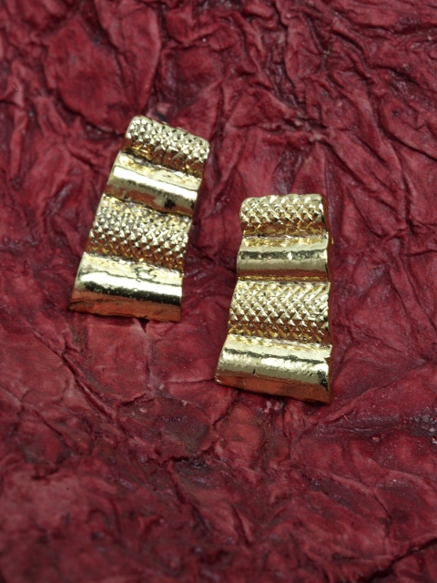 

SASSAFRAS Gold-Toned Contemporary Studs
