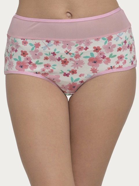 

Clovia Women Pink Printed Hipster Briefs PN2857P22XL