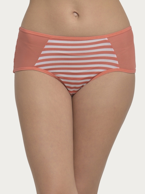 

Clovia Women Orange Printed Hipster Briefs PN2842P16XL