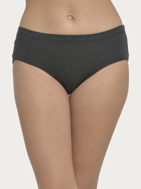 

Clovia Women Charcoal Grey Printed Hipster Briefs PN2800P05XL