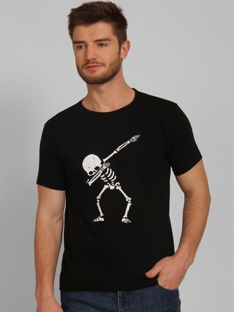 

Tantra Men Black Printed Round Neck T-shirt