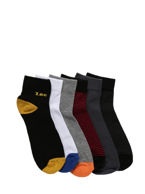 

Lee Men Pack of 6 Assorted Ankle-Length Socks