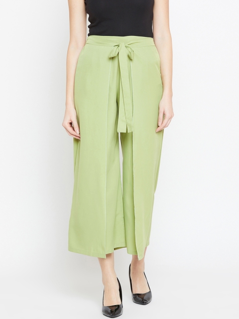 

Bitterlime Women Green Loose Fit Solid Culottes