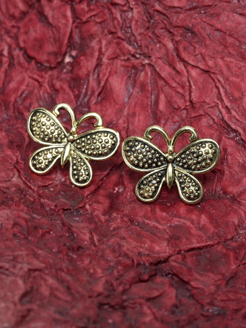 

SASSAFRAS Gold-Plated Contemporary Studs