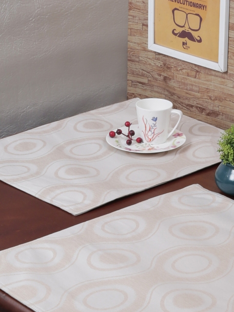 

RANGRAGE Set of 6 Cream Handcrafted Table Placemats