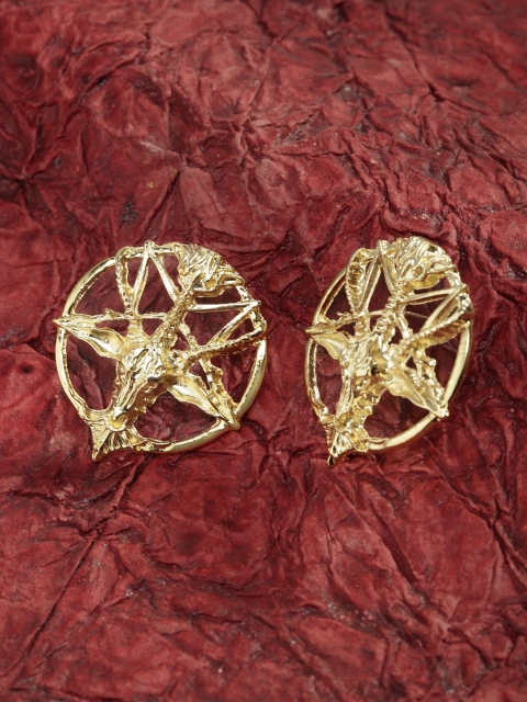 

SASSAFRAS Gold-Toned Contemporary Studs