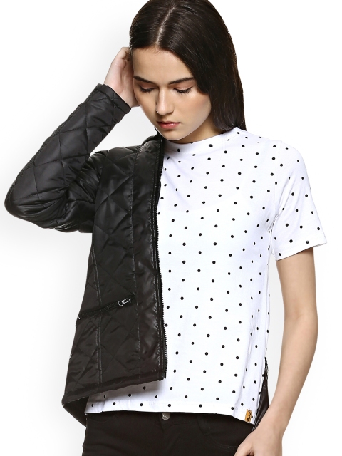 

Campus Sutra Women White Printed Top