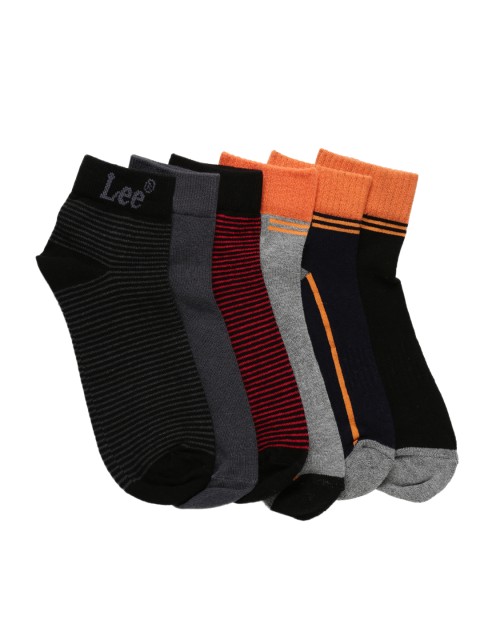 

Lee Men Pack of 6 Assorted Ankle-Length Socks