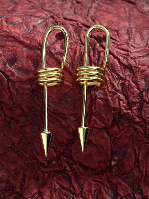 

SASSAFRAS Gold-Toned Contemporary Studs