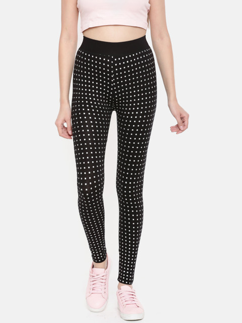 

De Moza Women Black Printed Leggings