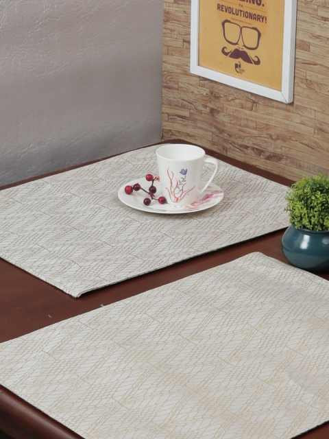 

RANGRAGE Set of 6 Cream Handcrafted Table Placemats