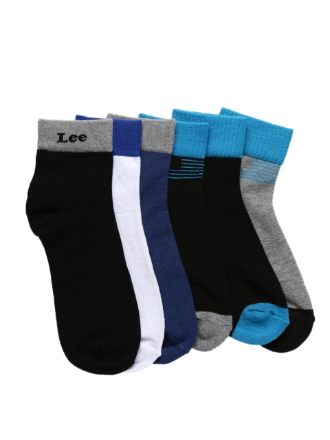 

Lee Men Pack of 6 Assorted Ankle-Length Socks, Multi