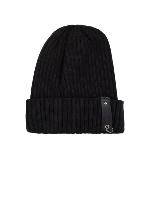 

NOISE Unisex Black Solid Beanie
