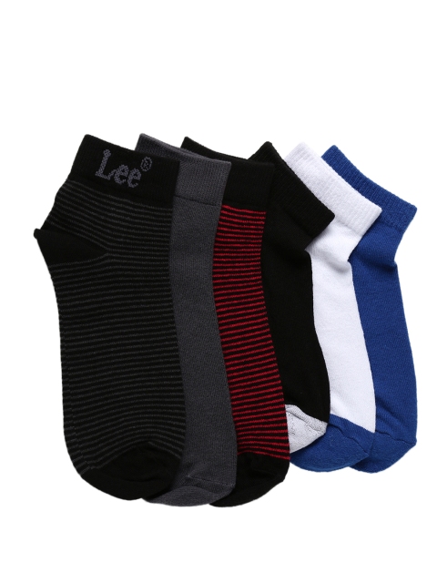 

Lee Men Pair of 6 Assorted Ankle-Length Socks