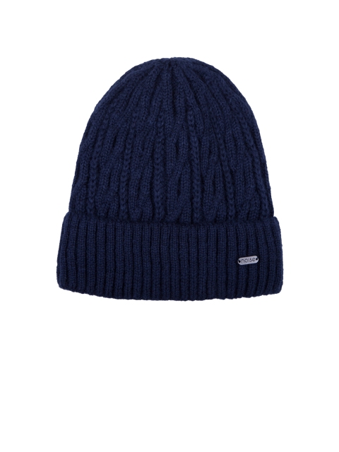 

NOISE Unisex Blue Solid Beanie