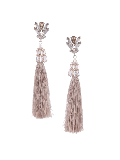 

Forever New Pink Contemporary Tassel Drop Earrings