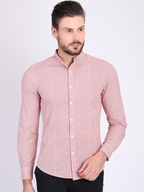 

LA LOFT Men Red & White Regular Fit Printed Casual Shirt