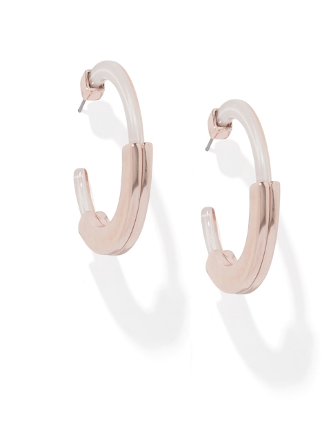

Forever New Pink Oval Half Hoop Earrings