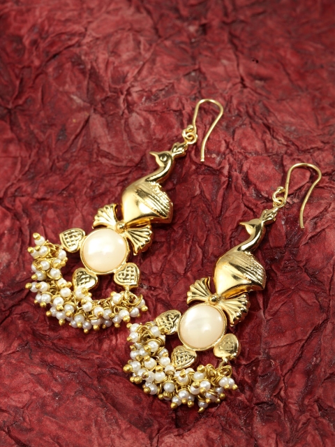 

DIVA WALK Women Gold-Toned Contemporary Drop Earrings