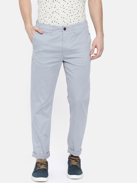 

Breakbounce Men Blue Slim Fit Solid Regular Trousers