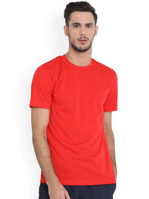 

Puma Men Red Solid Round Neck T-shirt