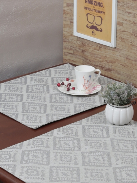 

RANGRAGE Set of 6 Grey Handcrafted Table Placemats