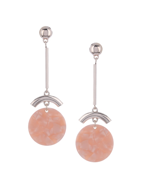 

Forever New Pink Circular Drop Earrings